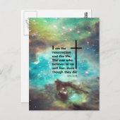 Carte Postale John 11:25 (Devant / Derrière)