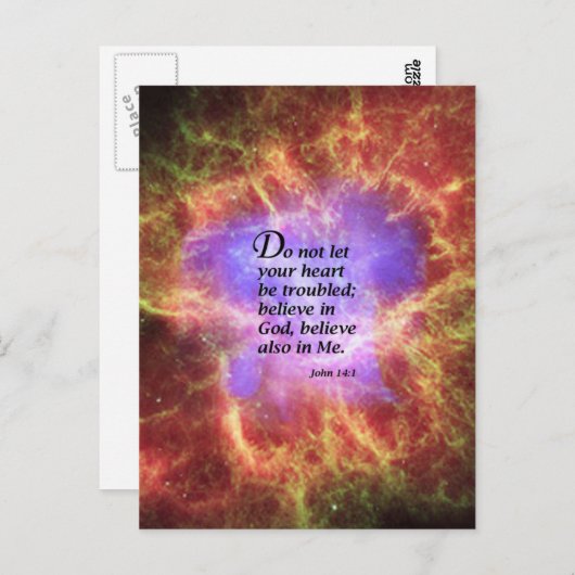 Carte Postale John 14:1 (Devant / Derrière)