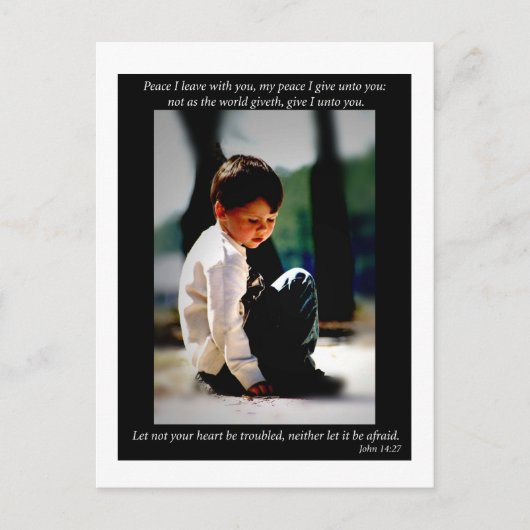 Carte Postale John 14:27 (Devant)