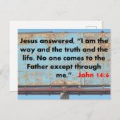 Carte Postale John 14:6 (Devant / Derrière)