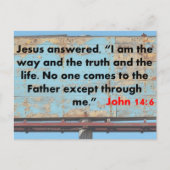 Carte Postale John 14:6 (Devant)