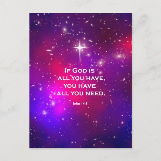 Carte Postale John 14:8 (Devant)