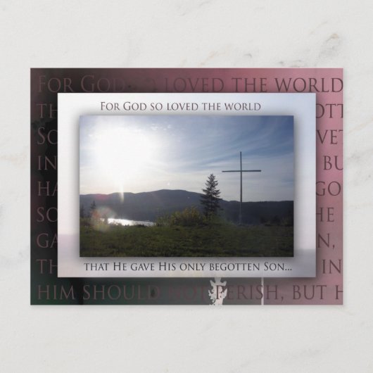 Carte Postale John 3:16 (Devant)