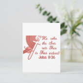 Carte Postale John 8:36 (Debout devant)