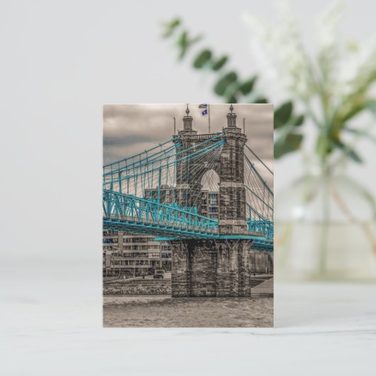 Carte Postale John A Roebling Suspension Bridge 2 (Debout devant)