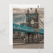 Carte Postale John A Roebling Suspension Bridge 2 (Devant / Derrière)