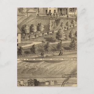 Carte Postale John A Wood et Son, port de charbon et remorqueurs