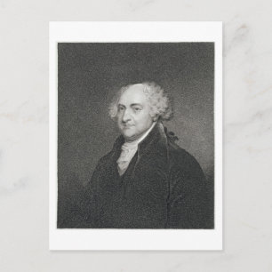 Carte Postale John Adams, gravé par James Barton Longacre (179