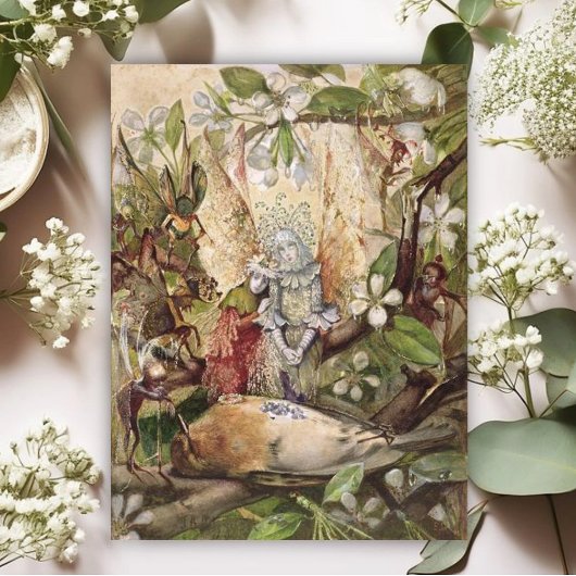 Carte Postale John Anster Fitzgerald - La mort du Robin