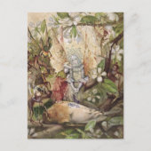 Carte Postale John Anster Fitzgerald - La mort du rouge-gorge (Devant)