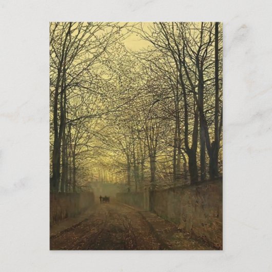 Carte Postale John Atkinson Grimshaw - Octobre Gold (Devant)