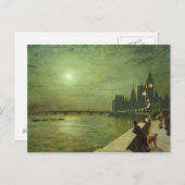 Carte Postale John Atkinson Grimshaw - Réflexions sur la Tamise (Devant / Derrière)