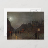 Carte Postale John Atkinson Grimshaw | Rentrer à Dusk, 1882 (Devant / Derrière)