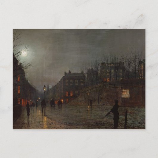 Carte Postale John Atkinson Grimshaw | Rentrer à Dusk, 1882 (Devant)