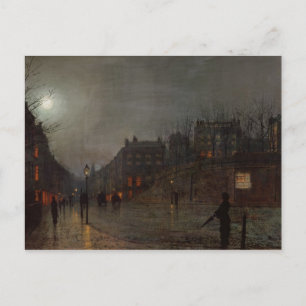 Carte Postale John Atkinson Grimshaw   Rentrer à Dusk, 1882