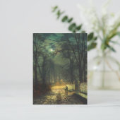 Carte Postale John Atkinson Grimshaw Une voie lune 1874 (Debout devant)