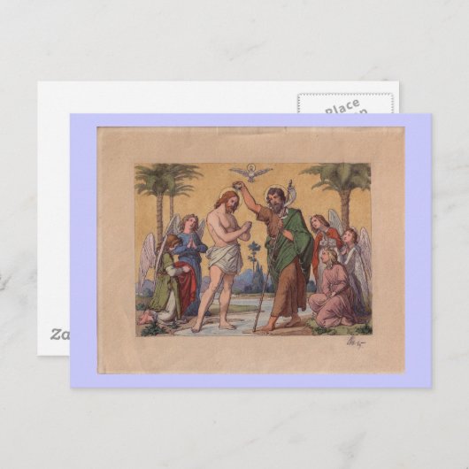 CARTE POSTALE JOHN BAPTIZING JESUS (Devant / Derrière)