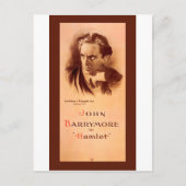 Carte Postale John Barrymore dans Hamlet Broadway 1922 (Devant)