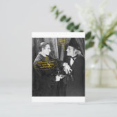 Carte Postale John Barrymore et Gustav von Seyffertitz Sherlock (Debout devant)