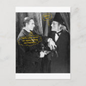 Carte Postale John Barrymore et Gustav von Seyffertitz Sherlock (Devant)