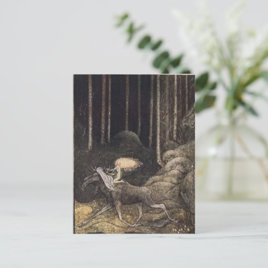 Carte Postale John Bauer - Coton d'Elk (Debout devant)