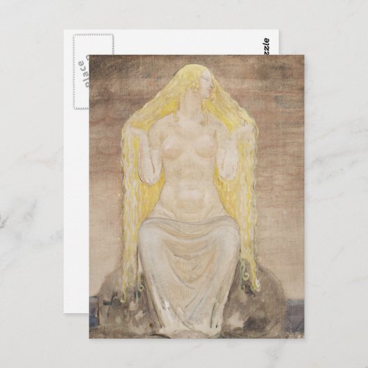 Carte Postale John Bauer - Freya (Devant / Derrière)