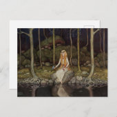 Carte Postale John Bauer La princesse dans la forêt (Devant / Derrière)