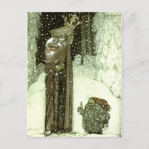 Carte Postale John Bauer La Princesse et le Troll