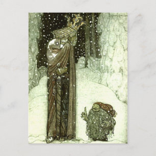 Carte Postale John Bauer La Princesse et le Troll