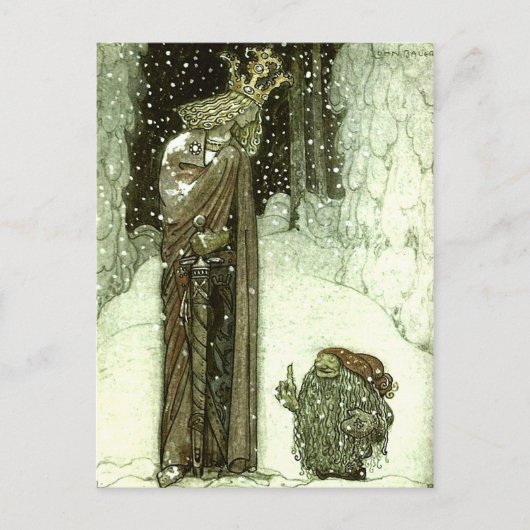Carte Postale John Bauer La Princesse et le Troll (Devant)