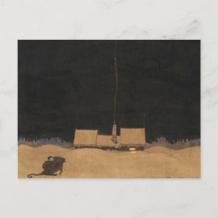 Carte Postale John Bauer-Le chalet au pied de la montagne