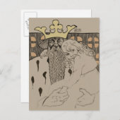 Carte Postale John Bauer, Linda Gull och den gamle, 1905 (Devant / Derrière)