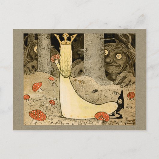 Carte Postale John Bauer Princess Daga et le troll CC0807 (Devant)