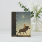 Carte Postale John Bauer - Tavstarr sur Skutt (Debout devant)