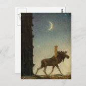 Carte Postale John Bauer - Tavstarr sur Skutt (Devant / Derrière)