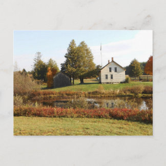 Carte Postale John Brown Farm Historique Adirondack Automne Grèv