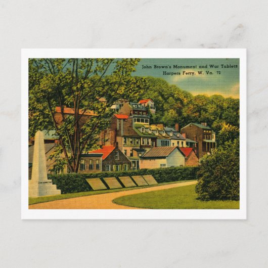 Carte Postale John Brown Monument Harper's Ferry West Virginia (Devant)