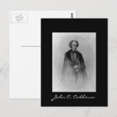 Carte Postale John C. Calhoun (Devant / Derrière)