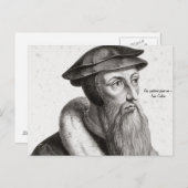 Carte postale - John Calvin "Cette carte postale m (Devant / Derrière)