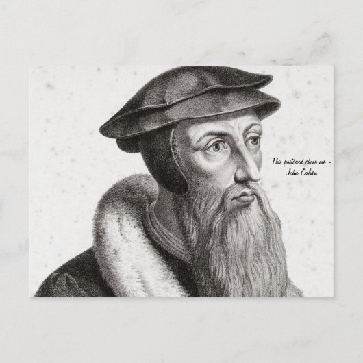 Carte postale - John Calvin "Cette carte postale m (Devant)