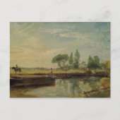 Carte Postale John Constable | A Barge below Flatford Lock, c.18 (Devant)