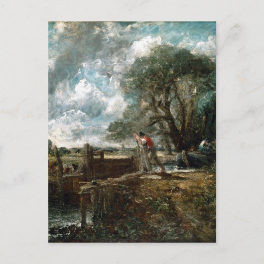 Carte Postale John Constable A Boat Passant un Verrou (Devant)