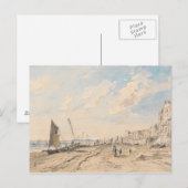 Carte Postale John Constable - Brighton Beach Regardant vers l'o (Devant / Derrière)