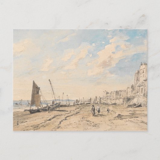 Carte Postale John Constable - Brighton Beach Regardant vers l'o (Devant)