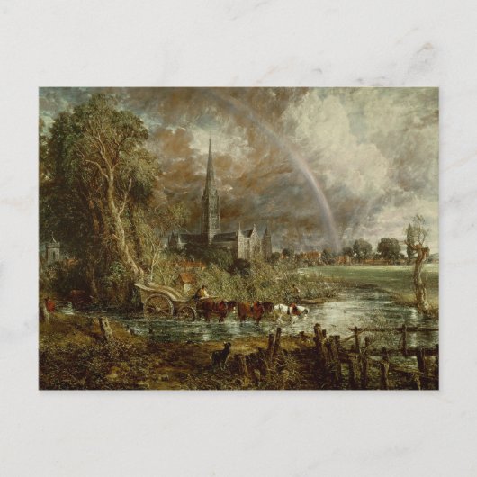 Carte Postale John Constable | Cathédrale de Salisbury de la Mea (Devant)