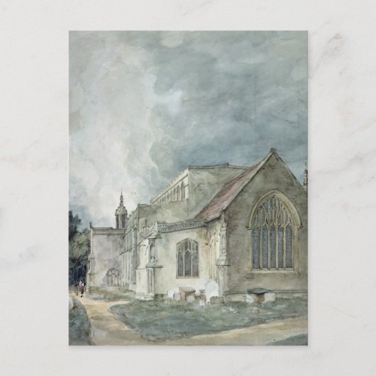Carte Postale John Constable | East Bergholt Church, c.1805-11 (Devant)
