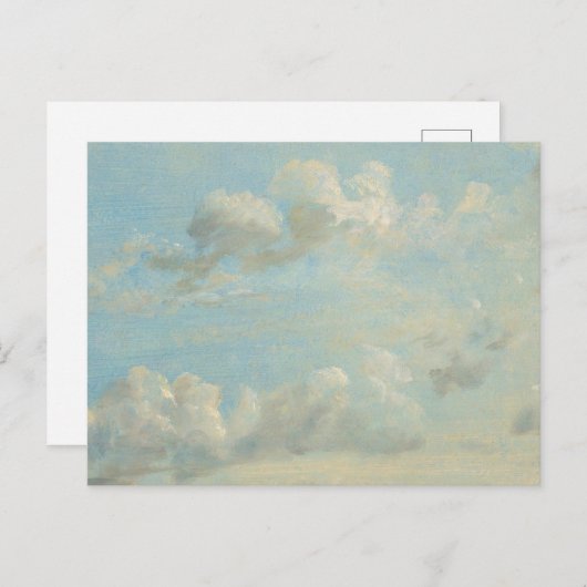 Carte Postale John Constable - Étude de nuage (Devant / Derrière)