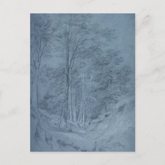 Carte Postale John Constable | Étude des cendres et autres arbre (Devant)