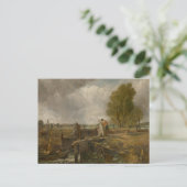 Carte Postale John Constable - Étude d'un bateau traversant une  (Debout devant)