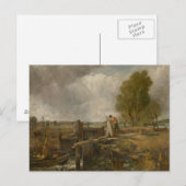 Carte Postale John Constable - Étude d'un bateau traversant une  (Devant / Derrière)